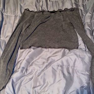 long sleeve crop top